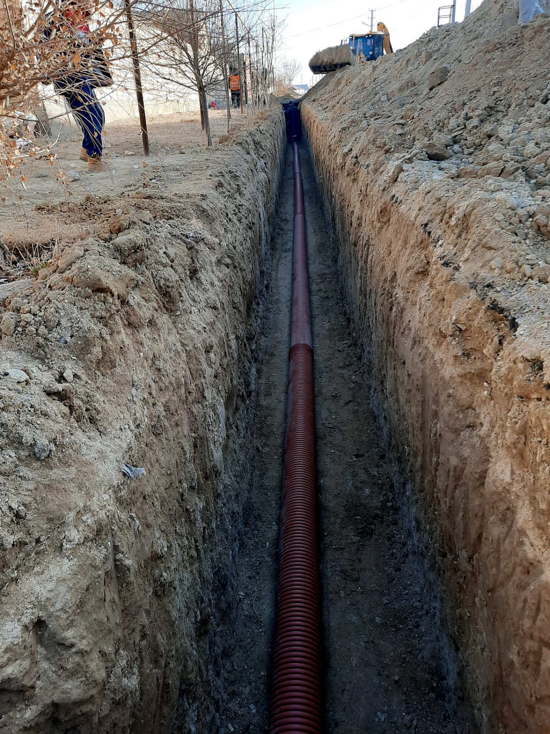 Строительство инженерных сетей к ЖК в г. Актау, 2022г.